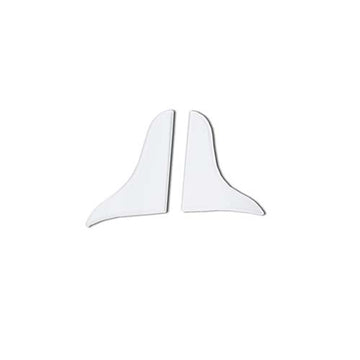 Curved Splash Guard, 2 Pack, White